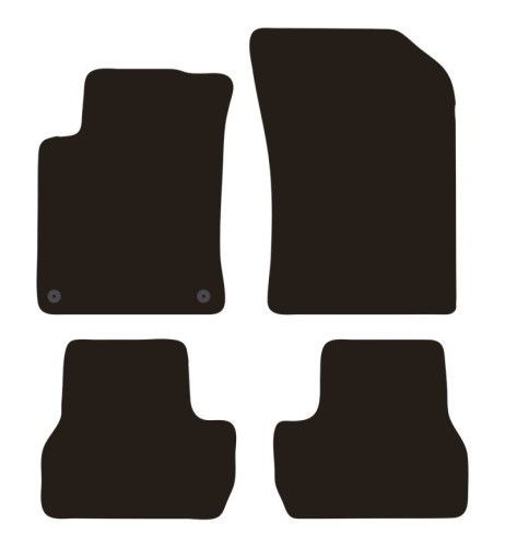 Tappeti tappetini auto su misura moquette Citroen C3 2009-2016