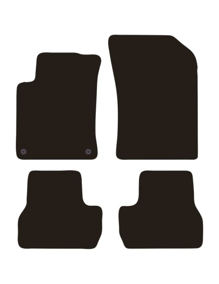 Tappeti tappetini auto su misura moquette Citroen C3 2009-2016