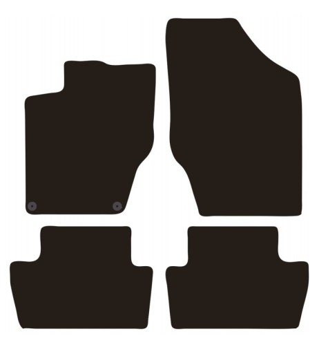 Tappeti tappetini auto su misura moquette Citroen C4 2010-2018