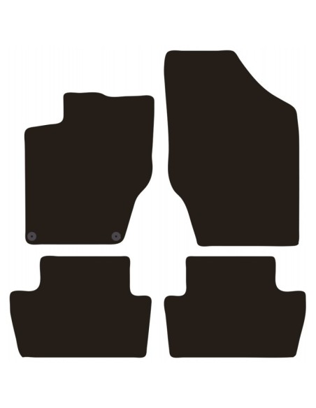 Tappeti tappetini auto su misura moquette Citroen C4 2010-2018