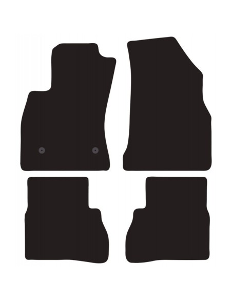 Tappeti tappetini auto su misura moquette Fiat Doblo 5p 2010-2020