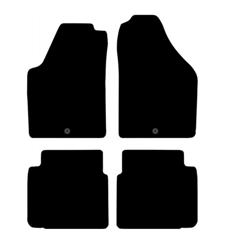 Tappeti tappetini auto su misura moquette Fiat Idea dal 2003