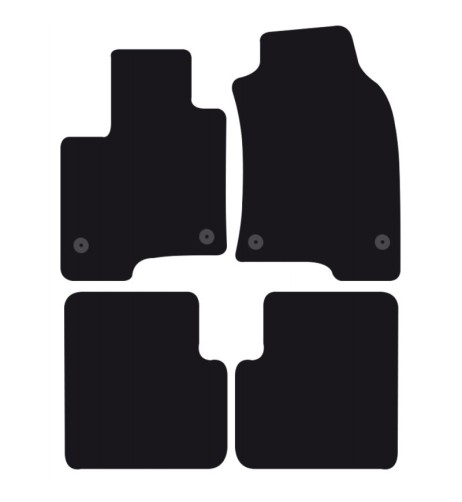 Tappeti tappetini auto su misura moquette Fiat Panda dal 2012 fix originali