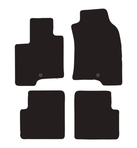 Tappeti tappetini auto su misura moquette Fiat Panda dal 2012 fix universali