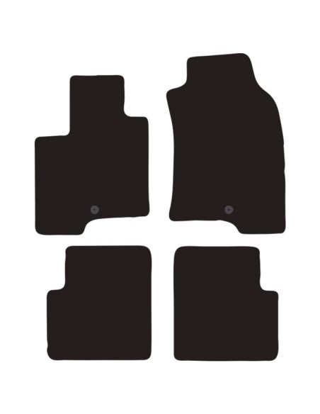 Tappeti tappetini auto su misura moquette Fiat Panda dal 2012 fix universali