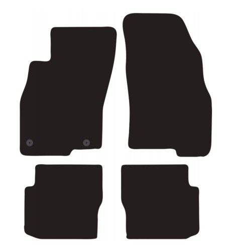 Tappeti tappetini auto su misura moquette Fiat Punto Evo dal 2009