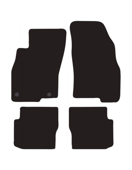 Tappeti tappetini auto su misura moquette Fiat Punto Evo dal 2009