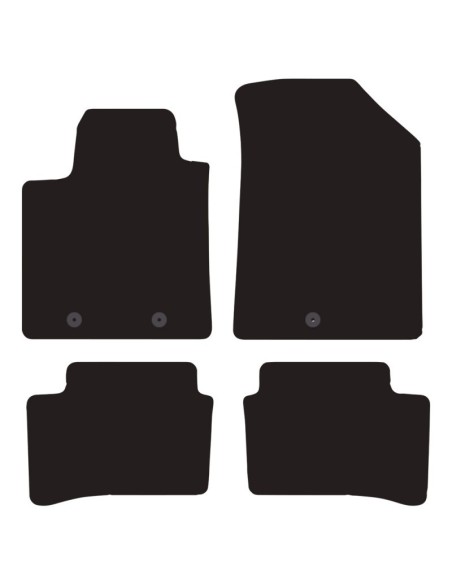 Tappeti tappetini auto su misura moquette Hyundai i10 2013-2020