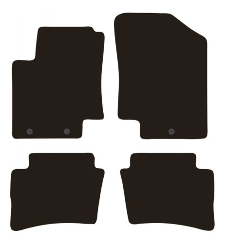 Tappeti tappetini auto su misura moquette Hyundai i20 2009-2014