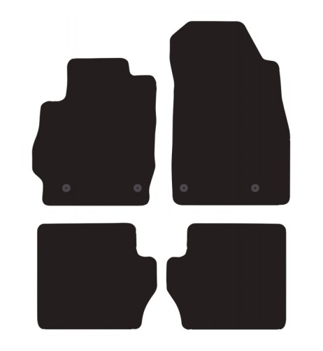 Tappeti tappetini auto su misura moquette Mazda 2 2007-2015