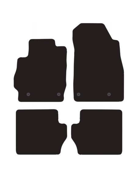 Tappeti tappetini auto su misura moquette Mazda 2 2007 2015