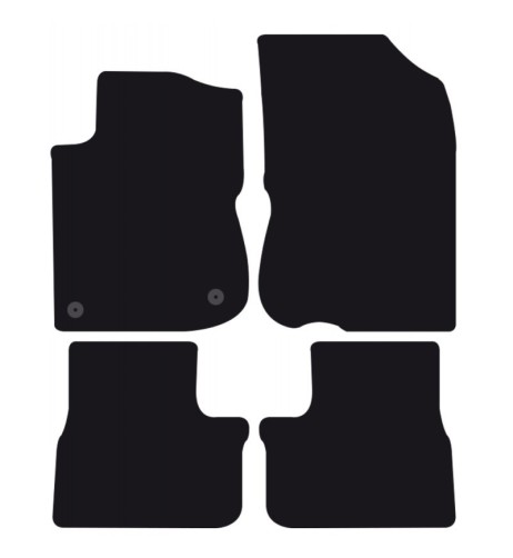 Tappeti tappetini auto su misura moquette Peugeot 208 2012-2019