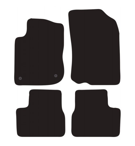 Tappeti tappetini auto su misura moquette Peugeot 2008 2013-2019