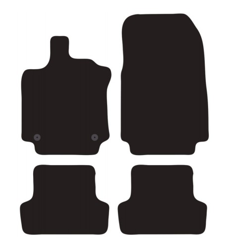 Tappeti tappetini auto su misura moquette Renault Clio IV - Clio SW 2012-2019