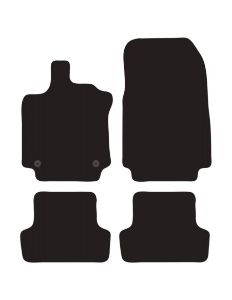Tappeti tappetini auto su misura moquette Renault Clio IV - Clio SW 2012-2019