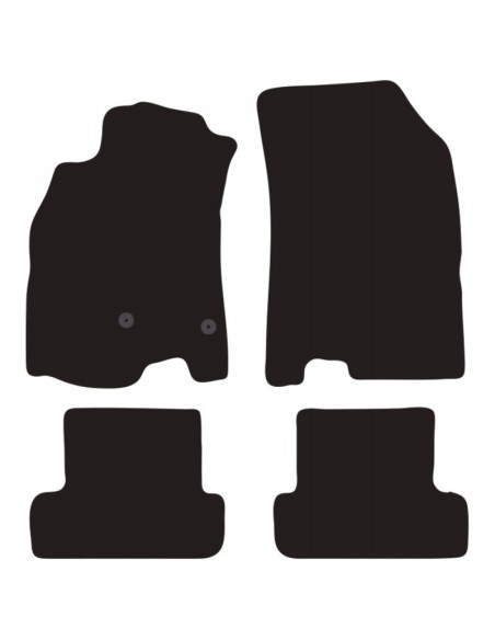 Tappeti tappetini auto su misura moquette Renault Megane III dal 2015 fix 21cm