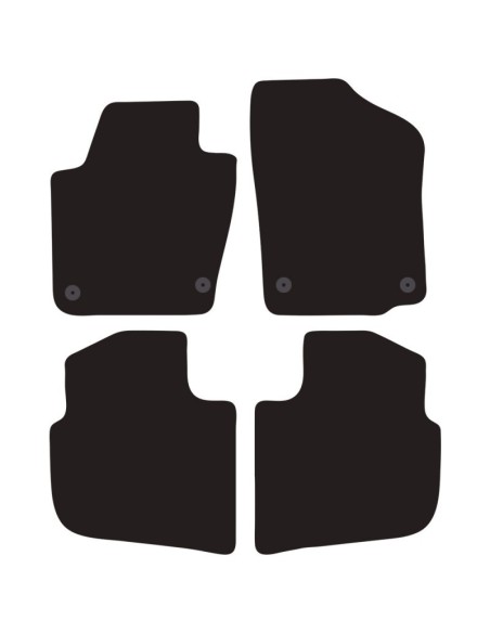 Tappeti tappetini auto su misura moquette Seat Toledo dal 2012