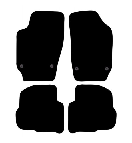Tappeti tappetini auto su misura moquette Skoda Fabia 1999-2007
