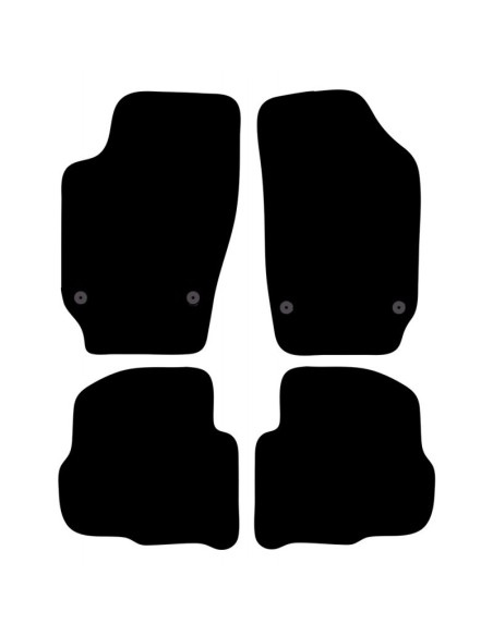 Tappeti tappetini auto su misura moquette Skoda Fabia 1999 2007