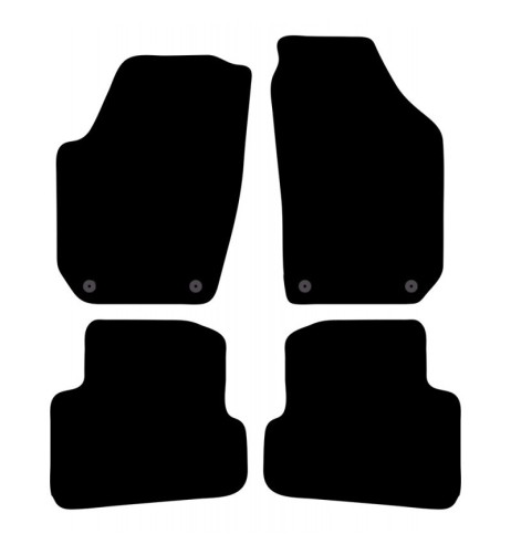 Tappeti tappetini auto su misura moquette Skoda Fabia 2007-2014