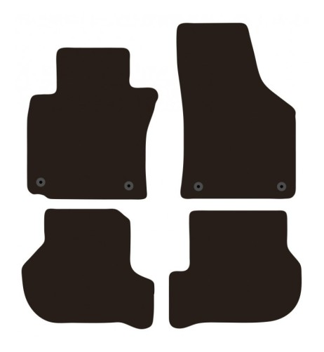 Tappeti tappetini auto su misura moquette Skoda Octavia 2004-2013