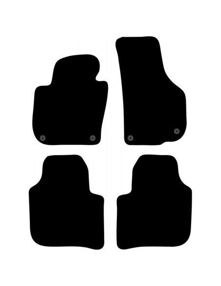 Tappeti tappetini auto su misura moquette Skoda Superb 2008-2015