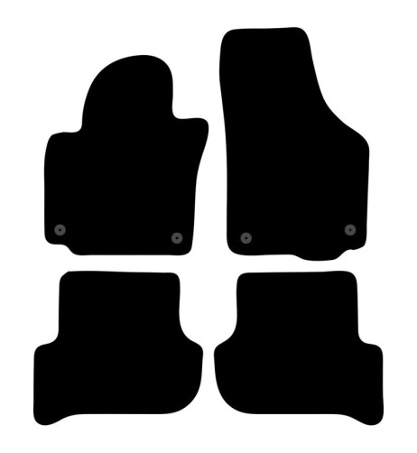 Tappeti tappetini auto su misura moquette Skoda Yeti dal 2009