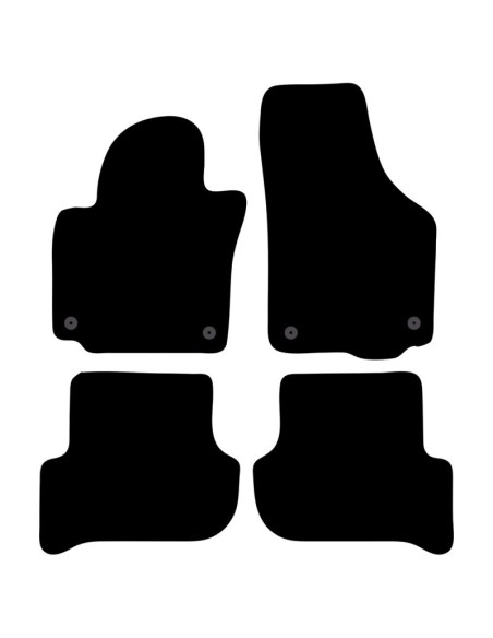 Tappeti tappetini auto su misura moquette Skoda Yeti dal 2009