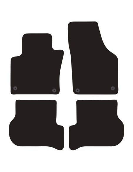 Tappeti tappetini auto su misura moquette VW Golf Plus 2005 2009