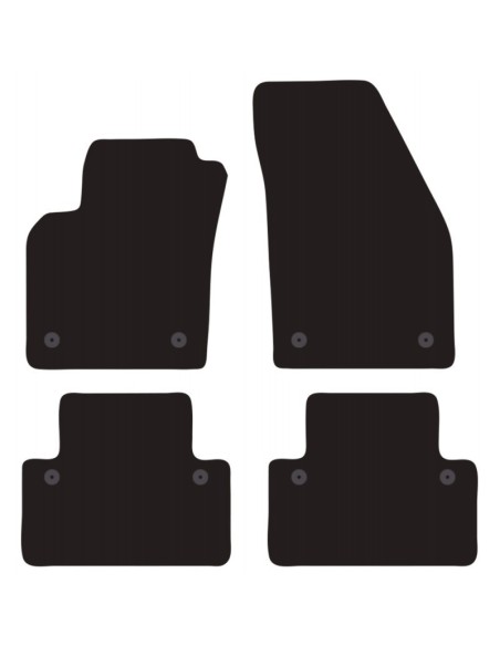 Tappeti tappetini auto su misura moquette Volvo V50 dal 2007