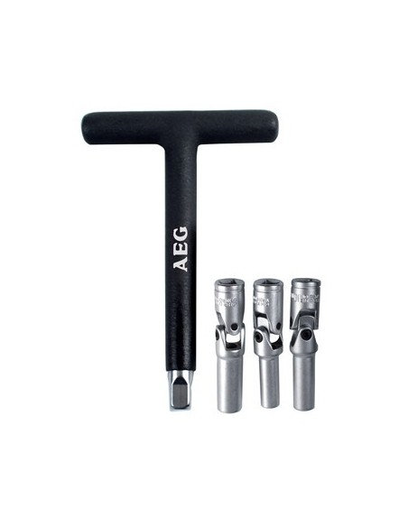 Chiave attrezzo smonta candela diesel 8/10/12mm ergonomico AEG