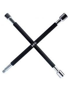 Chiave a croce rafforzata per dadi 17/19/21mm acciaio inossidabile AEG