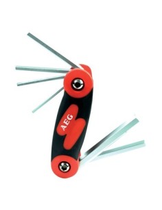 Attrezzo utensile set 6 chiavi esagonali brugola 2 5 3 4 5 6 8 10 AEG