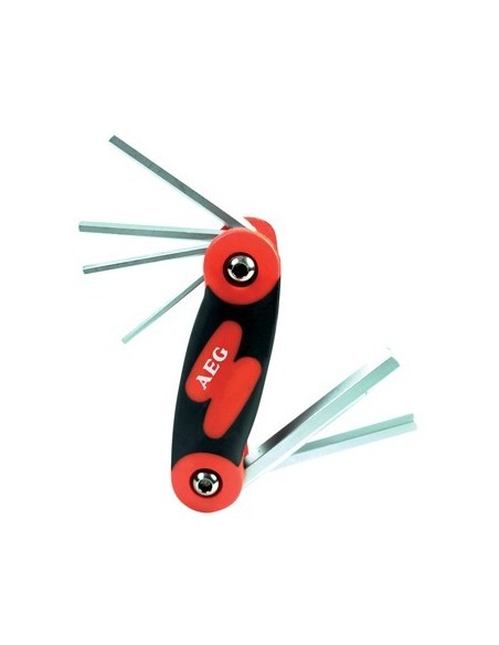 Attrezzo utensile set 6 chiavi esagonali brugola 2 5 3 4 5 6 8 10 AEG