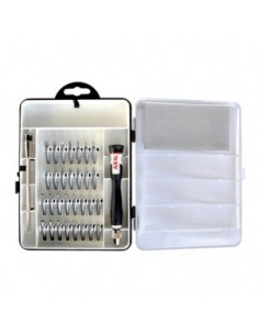 Set kit valigetta 30 punte di precisione a croce, piatte, esagonali, stella AEG