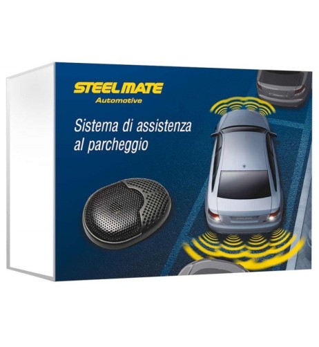 Kit 4 sensori di parcheggio Steelmate PS150OEM Posteriori con buzzer 12V