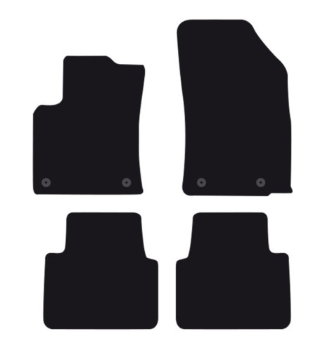 Tappeti tappetini auto su misura moquette Opel Crossland X dal 2017