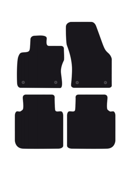 Tappeti tappetini auto su misura moquette Skoda Kodiaq 2017 2024