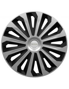 Set 4 copricerchi borchie universali Michelin 04 bicolore logo riflettente 