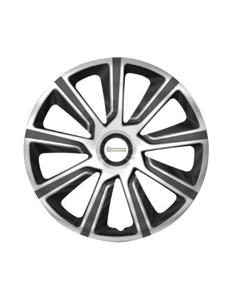 Set 4 copricerchi borchie universali Michelin 42 bicolore logo riflettente 