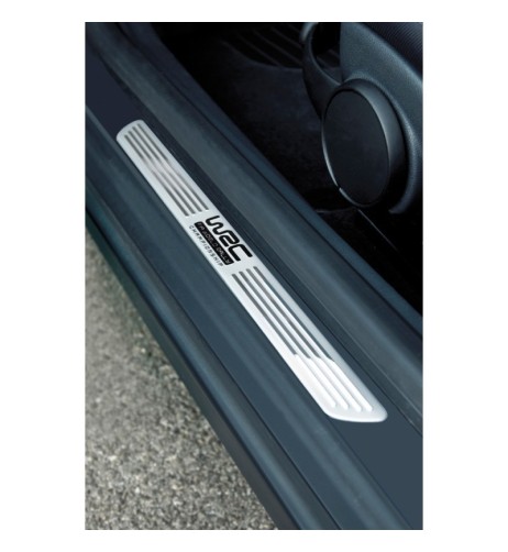 Coppia battitacco auto WRC look alluminio 480x35mm