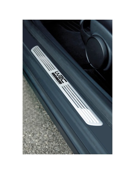 Coppia battitacco auto WRC look alluminio 480x35mm