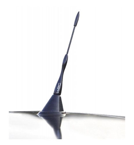Antenna universale auto WRC telescopica alluminio nero