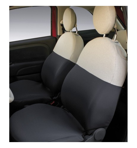 Set coprisedili in tessuto elasticizzato su misura FIAT 500 dal 2007