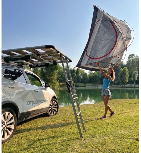 CampUp piattaforma con scaletta per tenda da tetto