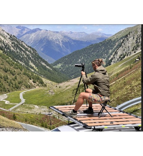 CampUp piattaforma con scaletta per tenda da tetto