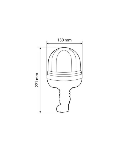 Lampada emergenza con luce rotante a LED 9 32V RL 10