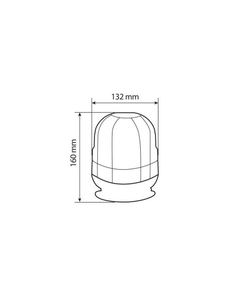  Lampada emergenza con luce rotante a LED 9 32V RL 11