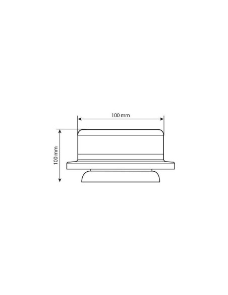  Lampada emergenza con luce rotante a LED 9 32V RL 12