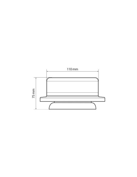  Lampada emergenza con luce rotante a LED 9 32V RL 13